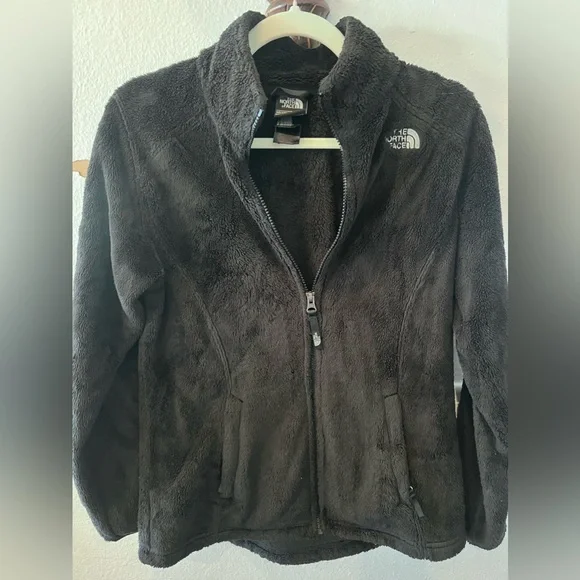THE NORTH FACE SUAVE OSO FULL ZIP HOODED JACKET GIRLS XL EUC Fur Warm winter - Picture 2 of 4